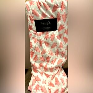 Pretty in Pink Christmas Tree Oversized Plush Throw- NWT